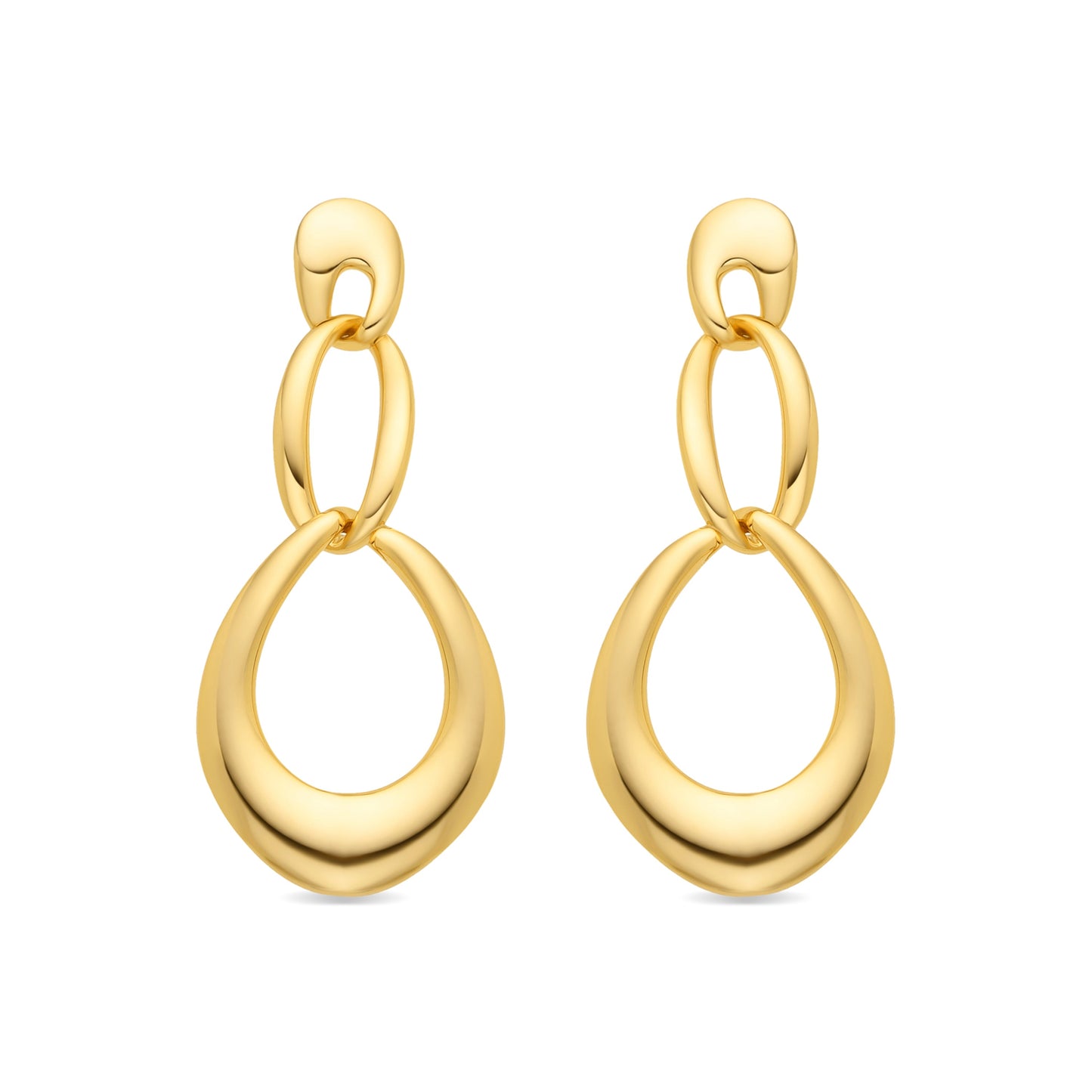 Pendientes acabado oro 18k - Saimil