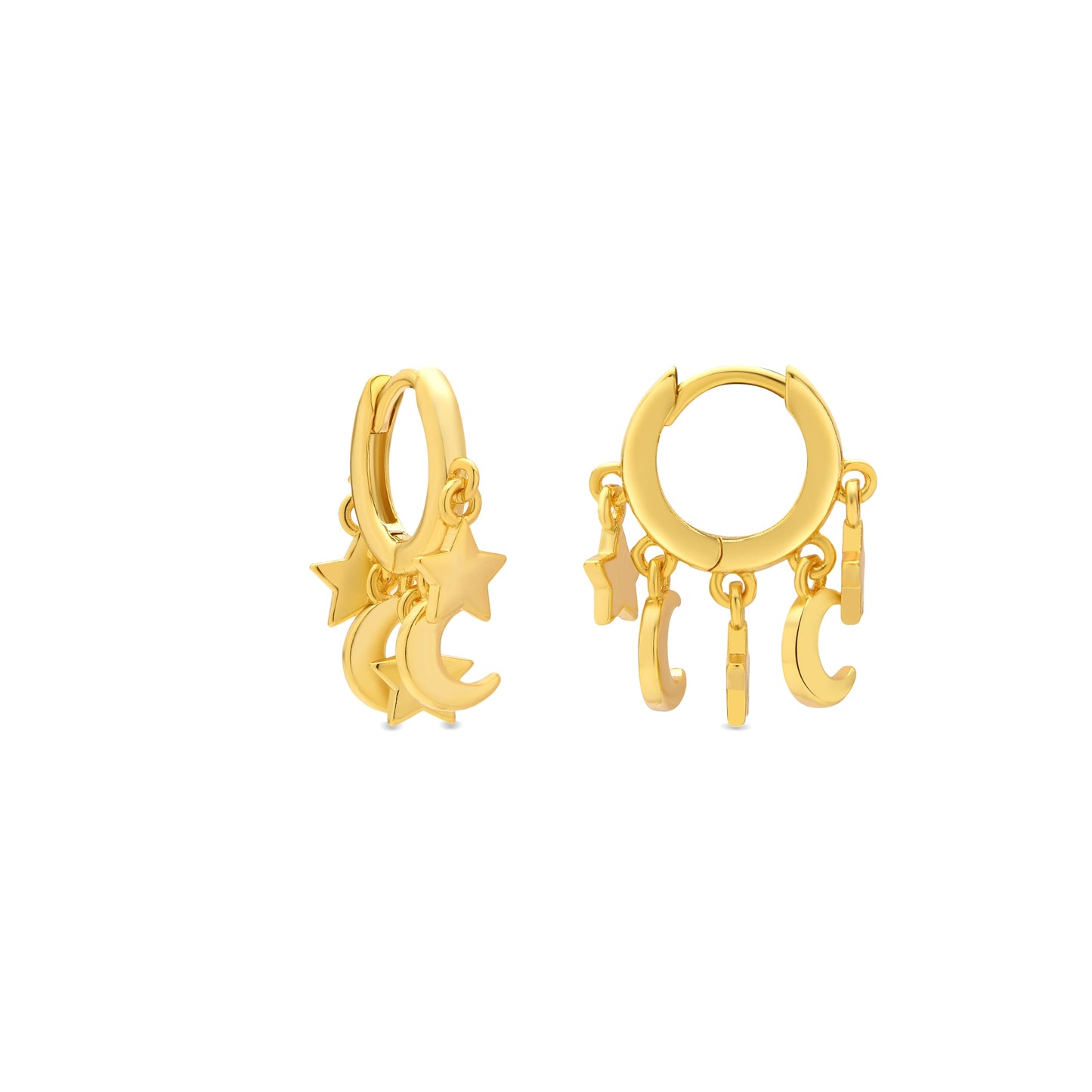 Pendientes acabado oro amarillo de 18k - Praz