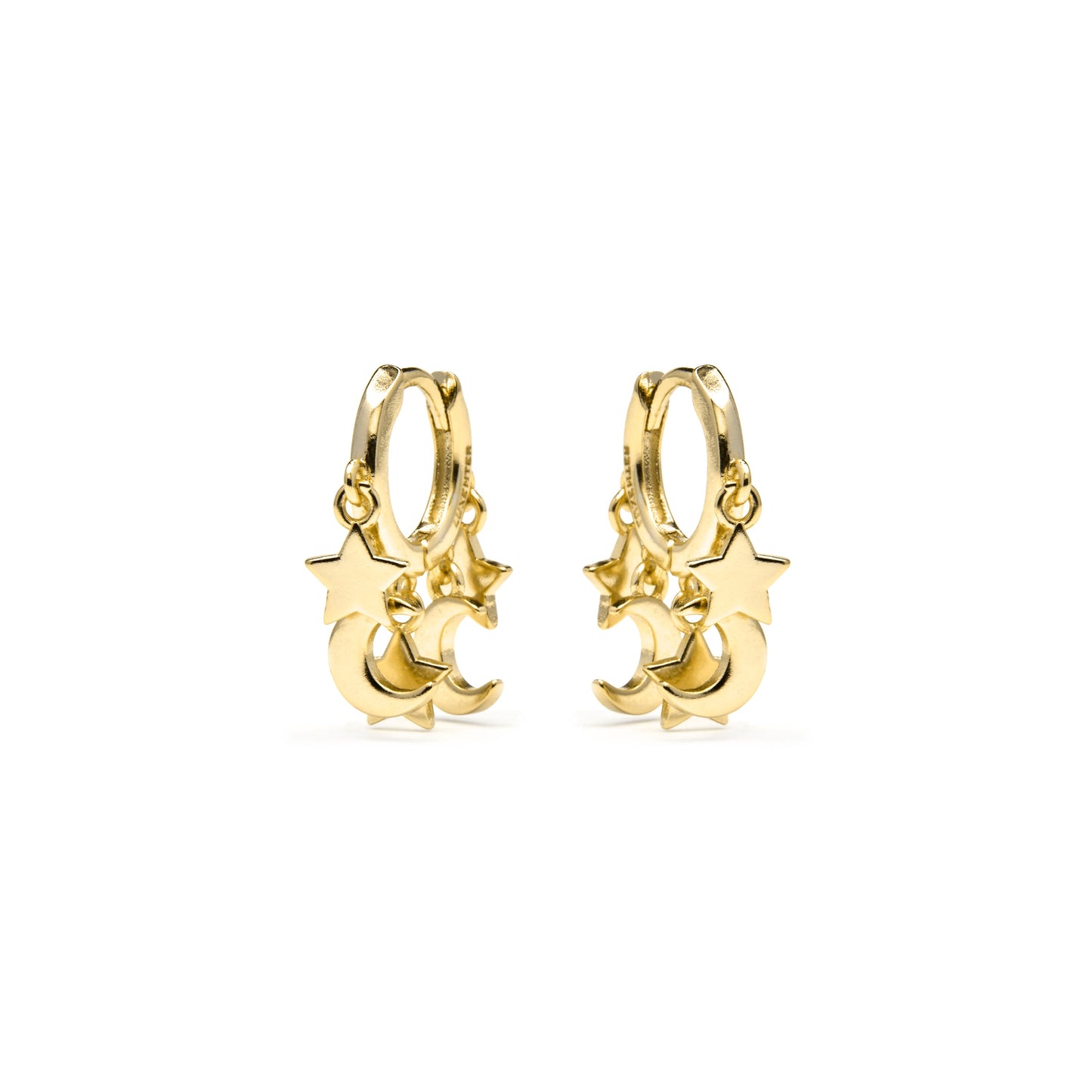 Pendientes acabado oro amarillo de 18k - Praz