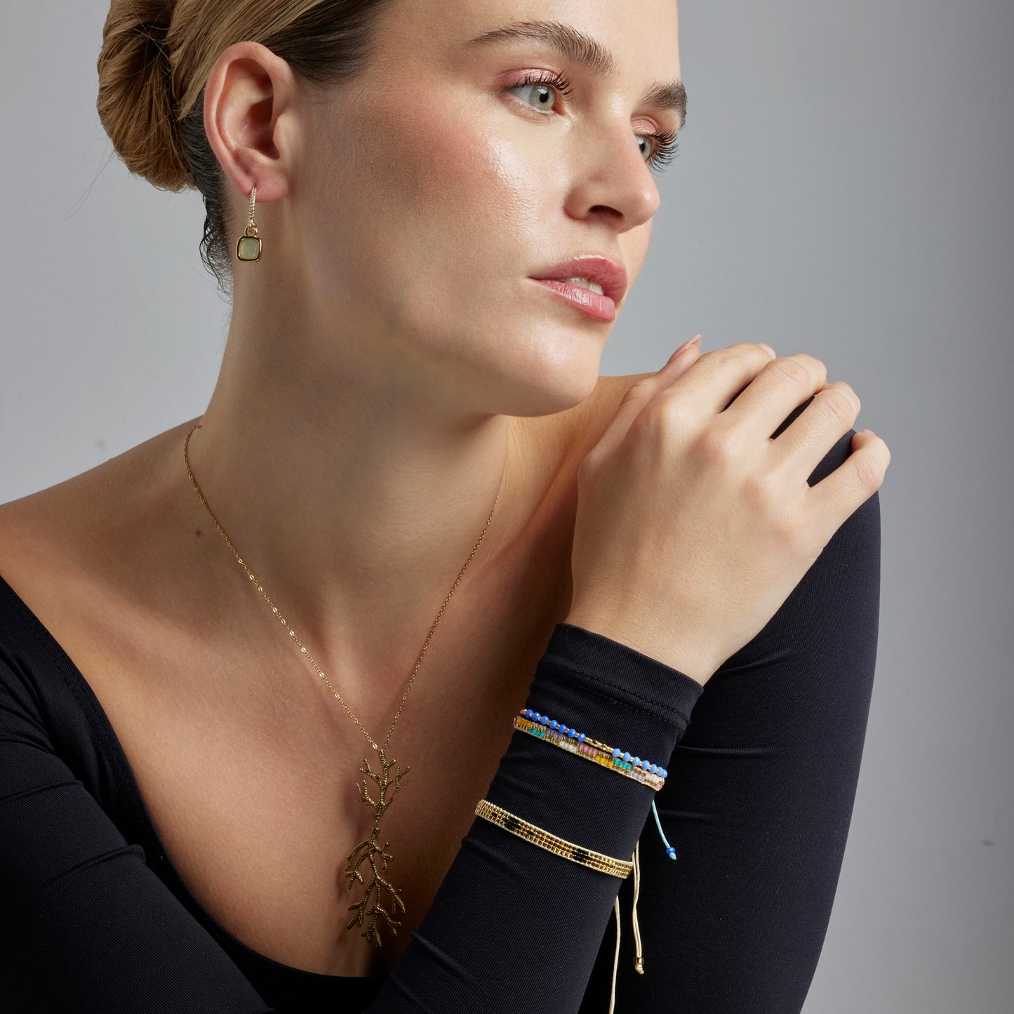 Collar acabado oro 18k - Ikuzol