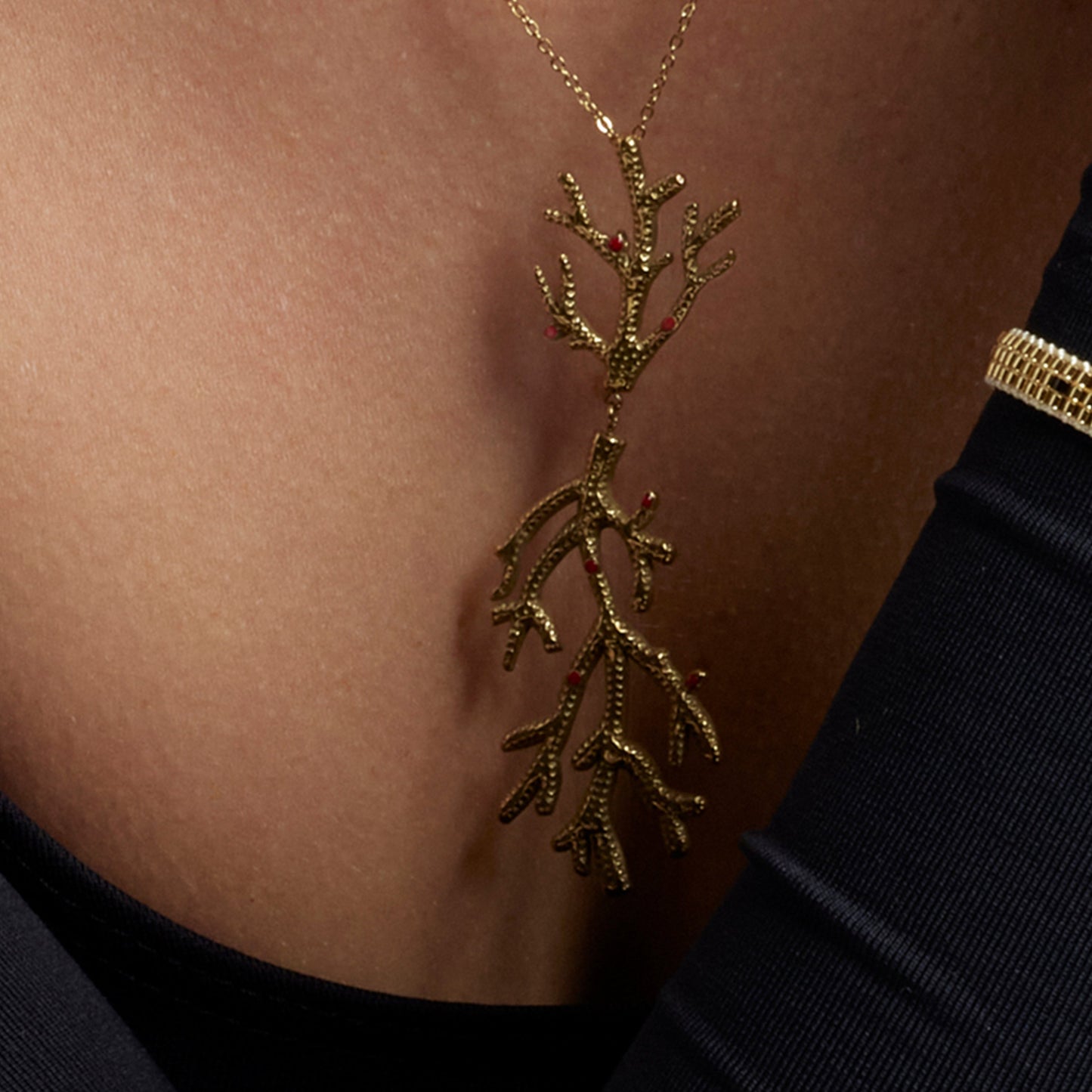 Collar acabado oro 18k - Ikuzol