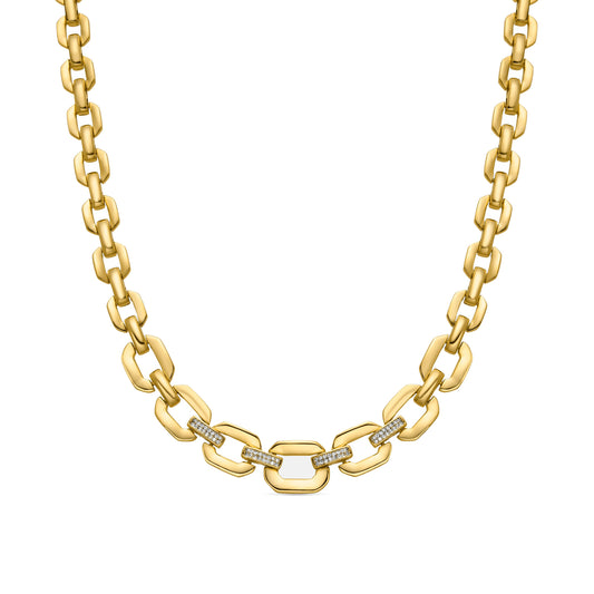 Collar con Circonita Brillante acabado oro 18k - Wigne
