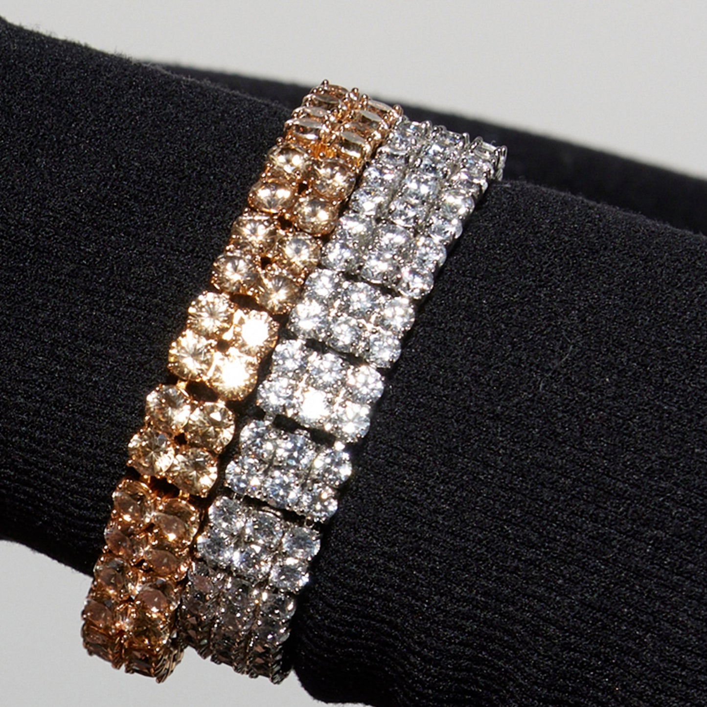 Pulsera con Circonita Brillante acabado plata - Matka