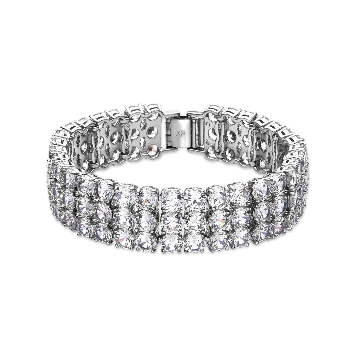 Pulsera con Circonita Brillante acabado plata - Laiko