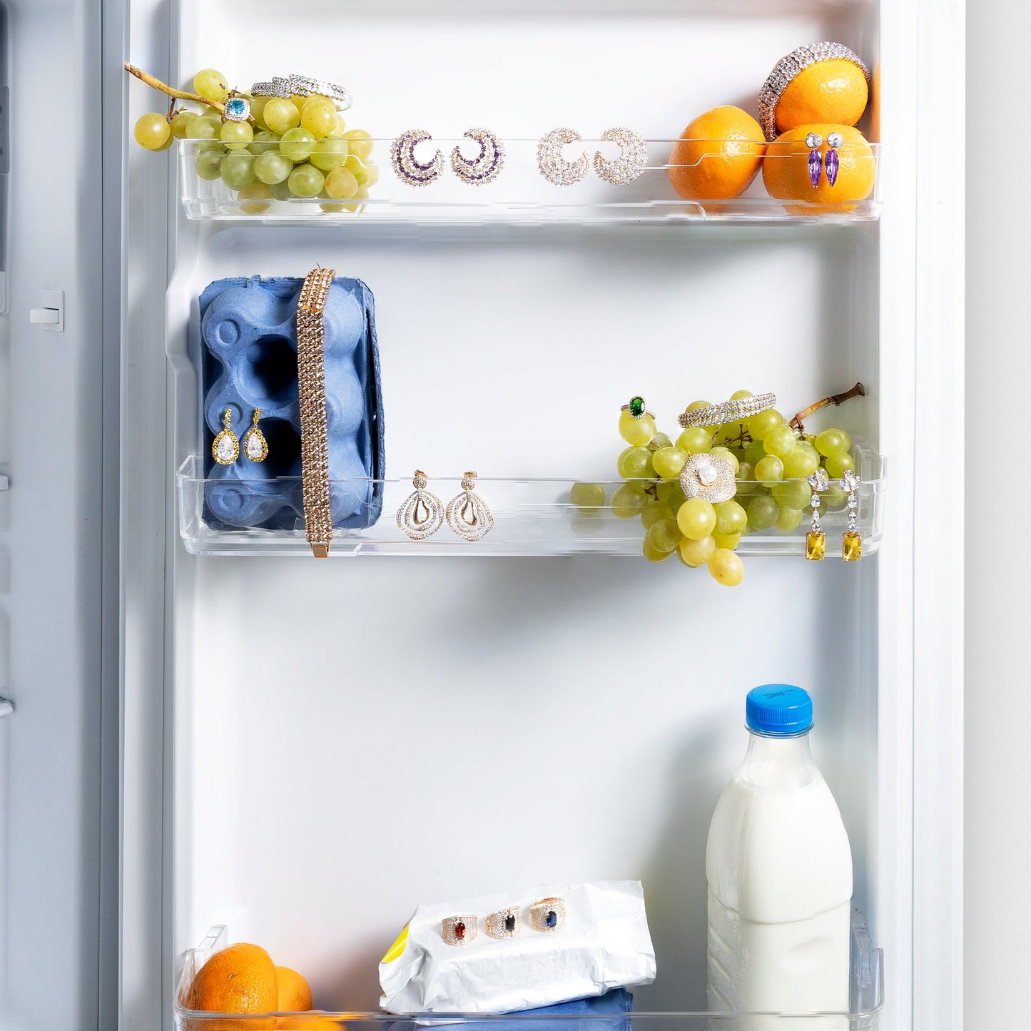 Pendientes con Padparadscha acabado plata - Welo