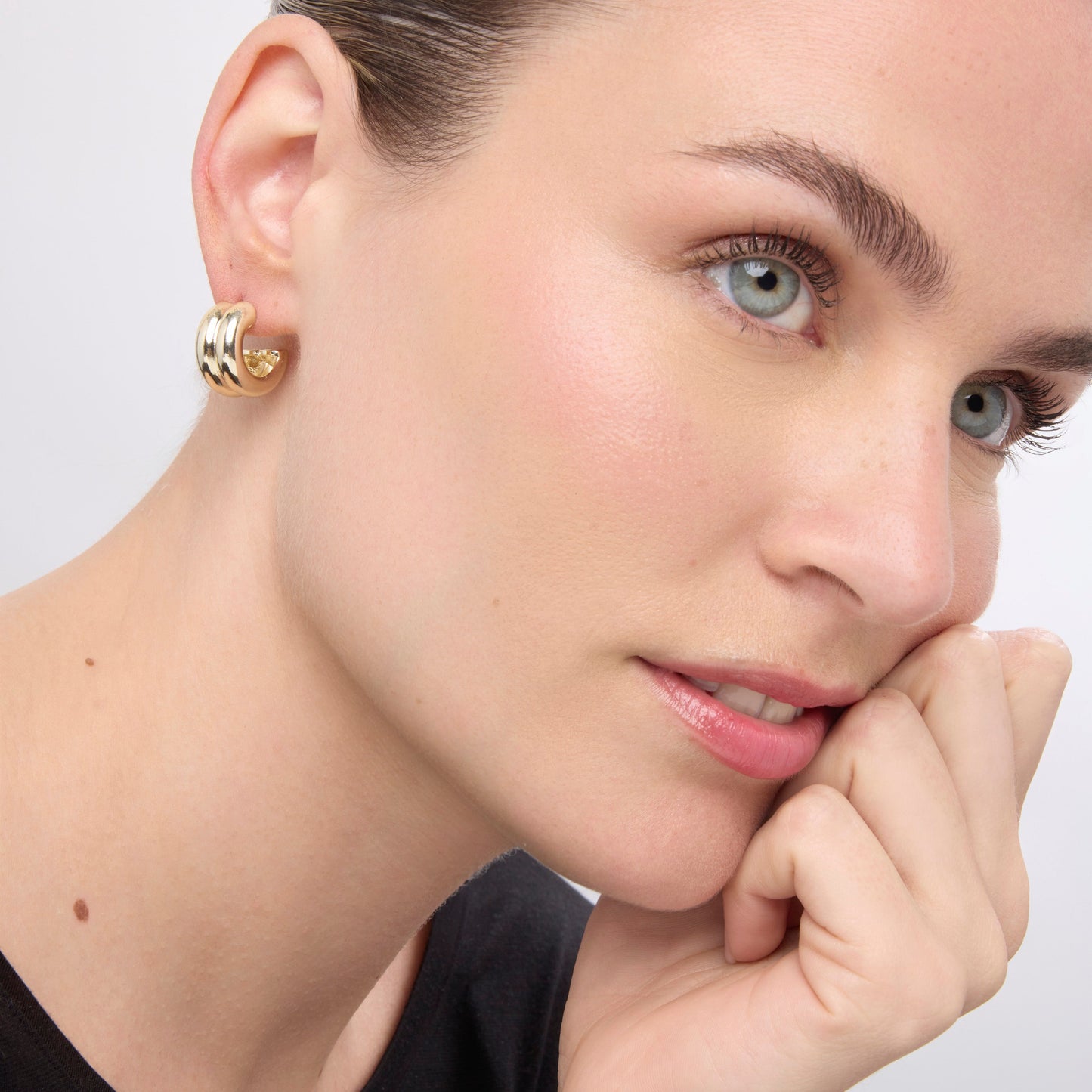 Pendientes acabado plata - Tudfu