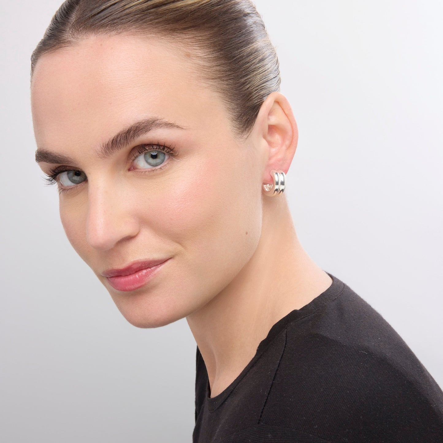 Pendientes acabado plata - Tudfu