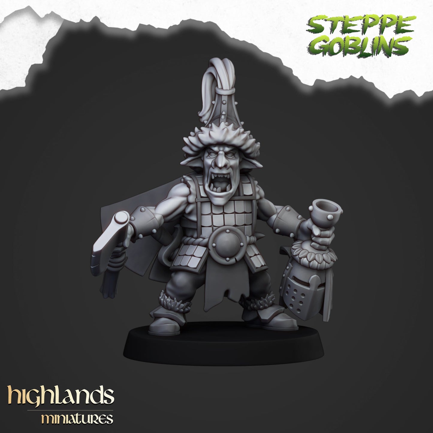 Steppe Goblin Hero, Highlands Miniatures