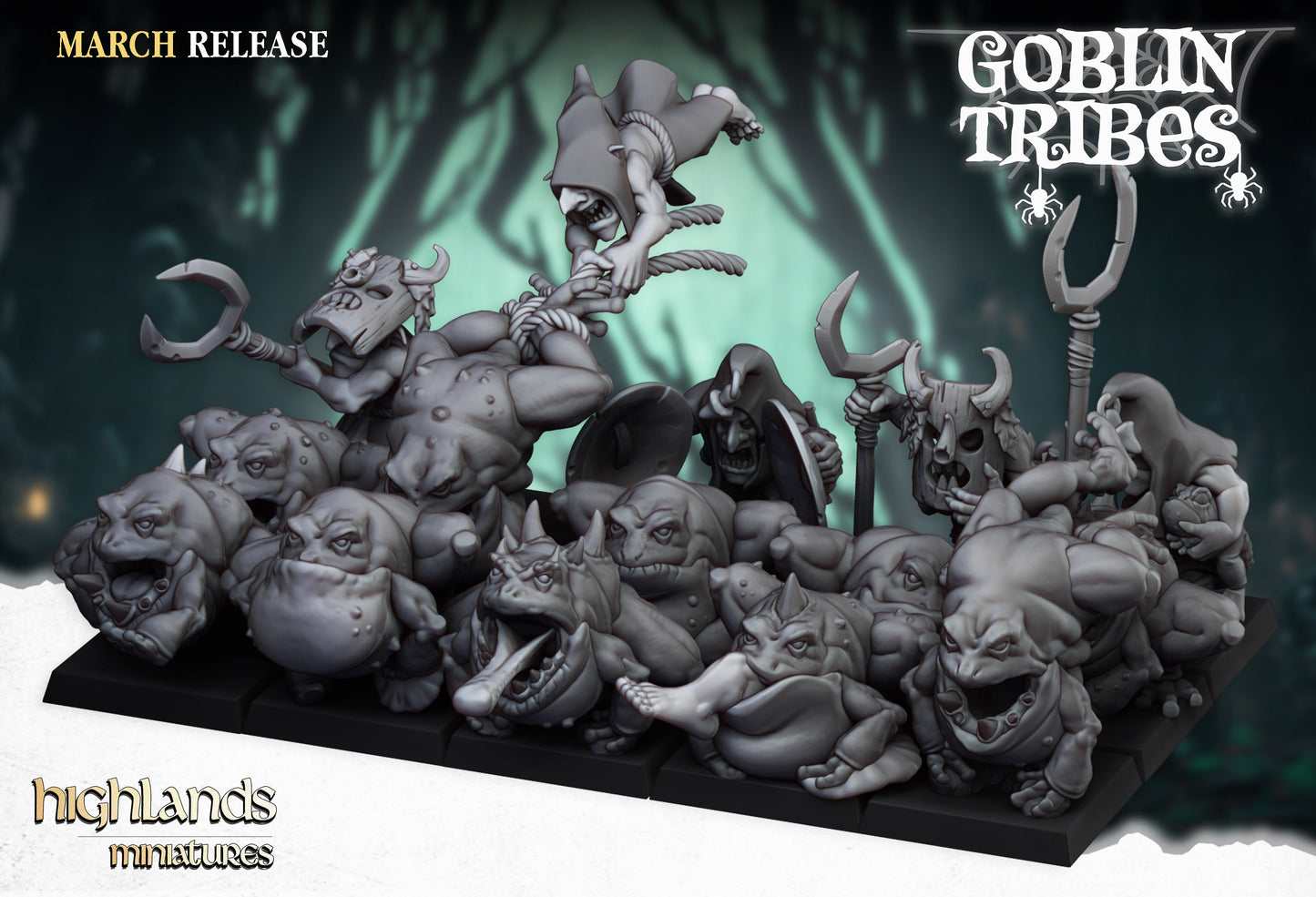 Swamp Goblin Frogs, Highlands Miniatures