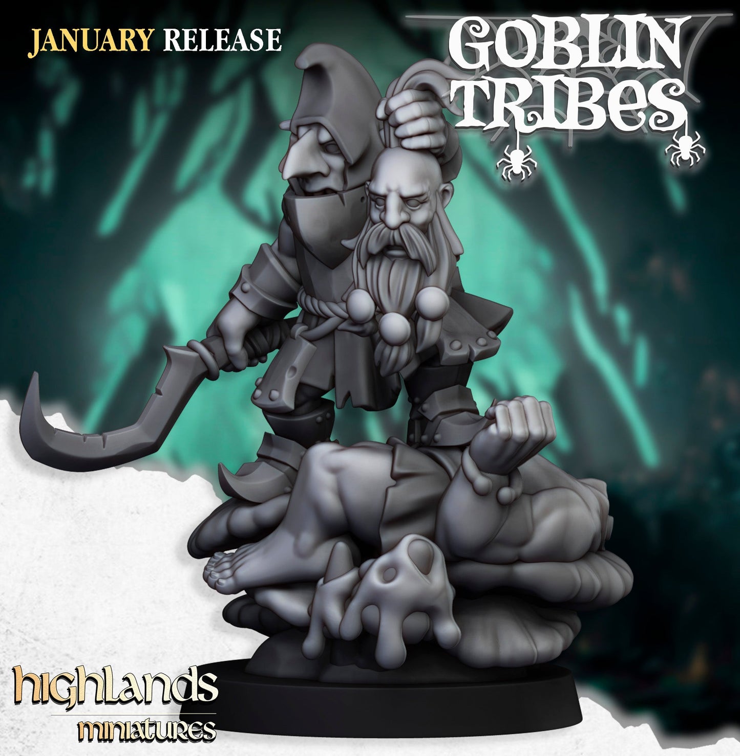 Swamp Goblin Hero, Highlands Miniatures