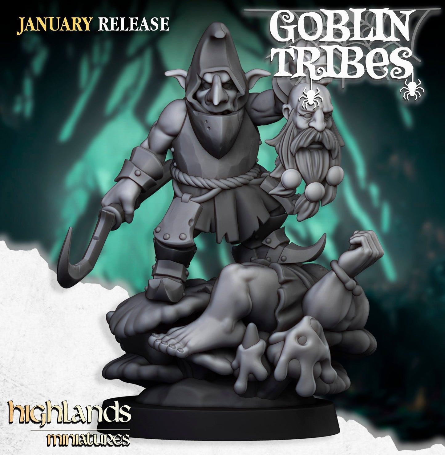 Swamp Goblin Hero, Highlands Miniatures