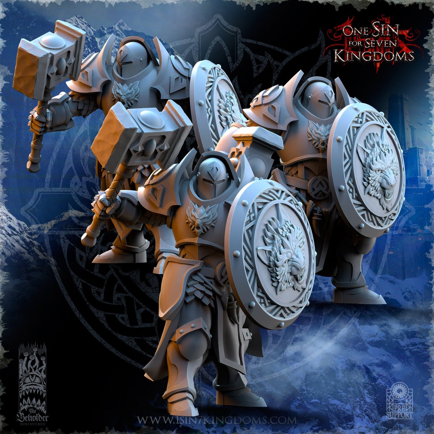 Punishers with shield, The Beholder Miniatures