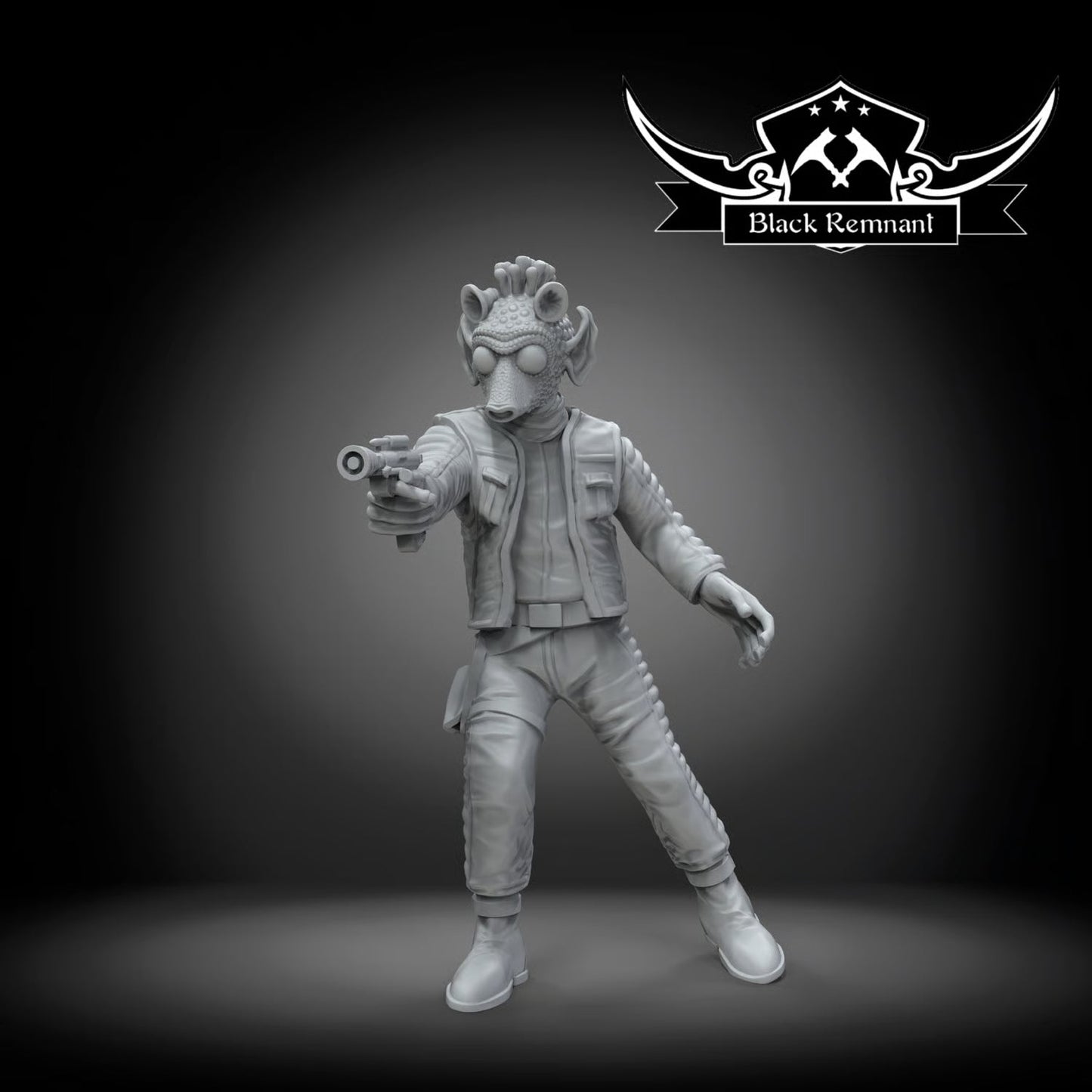 The green bounty hunter, Black Remnant