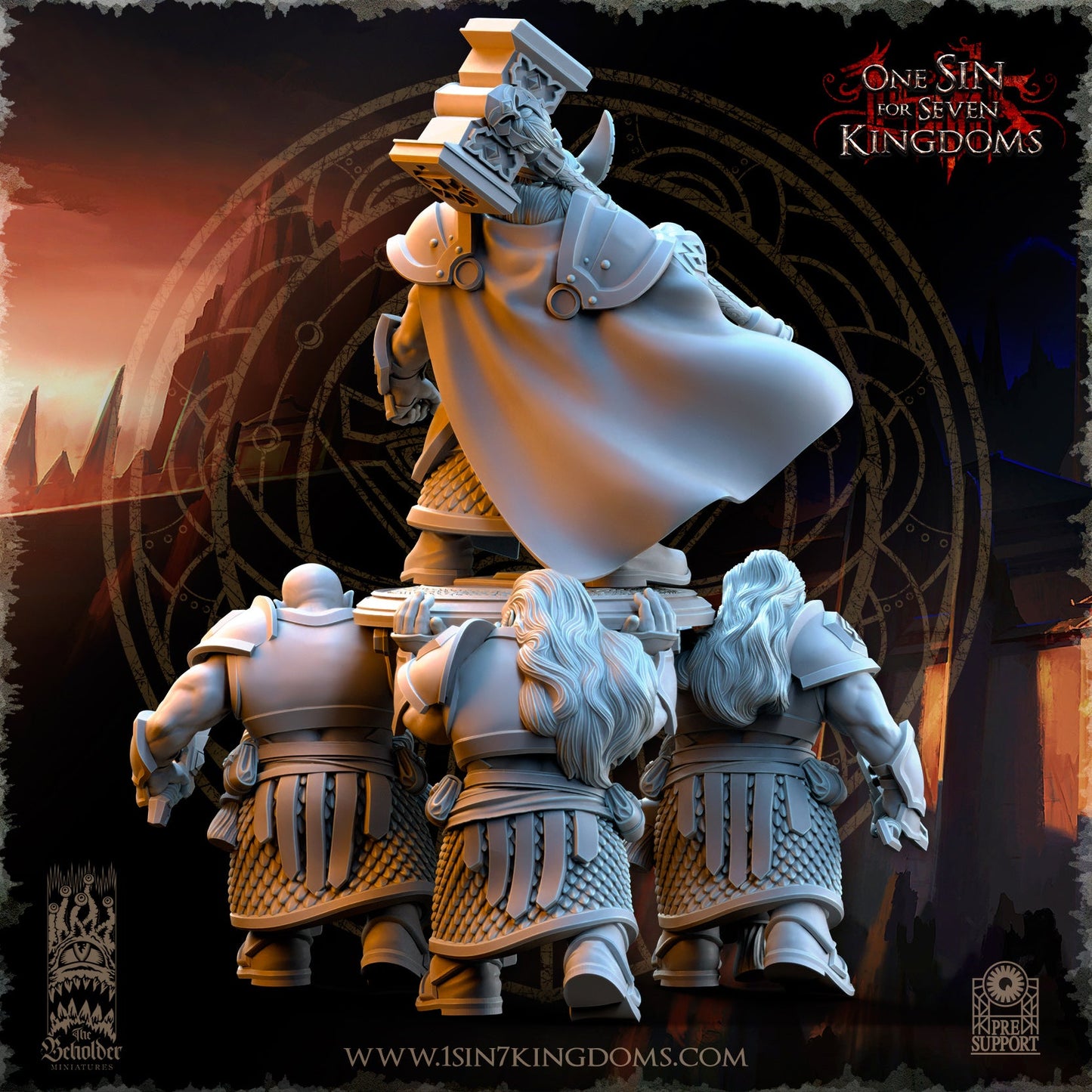 Throngrim, King of the Mountain Heart, The Beholder Miniatures