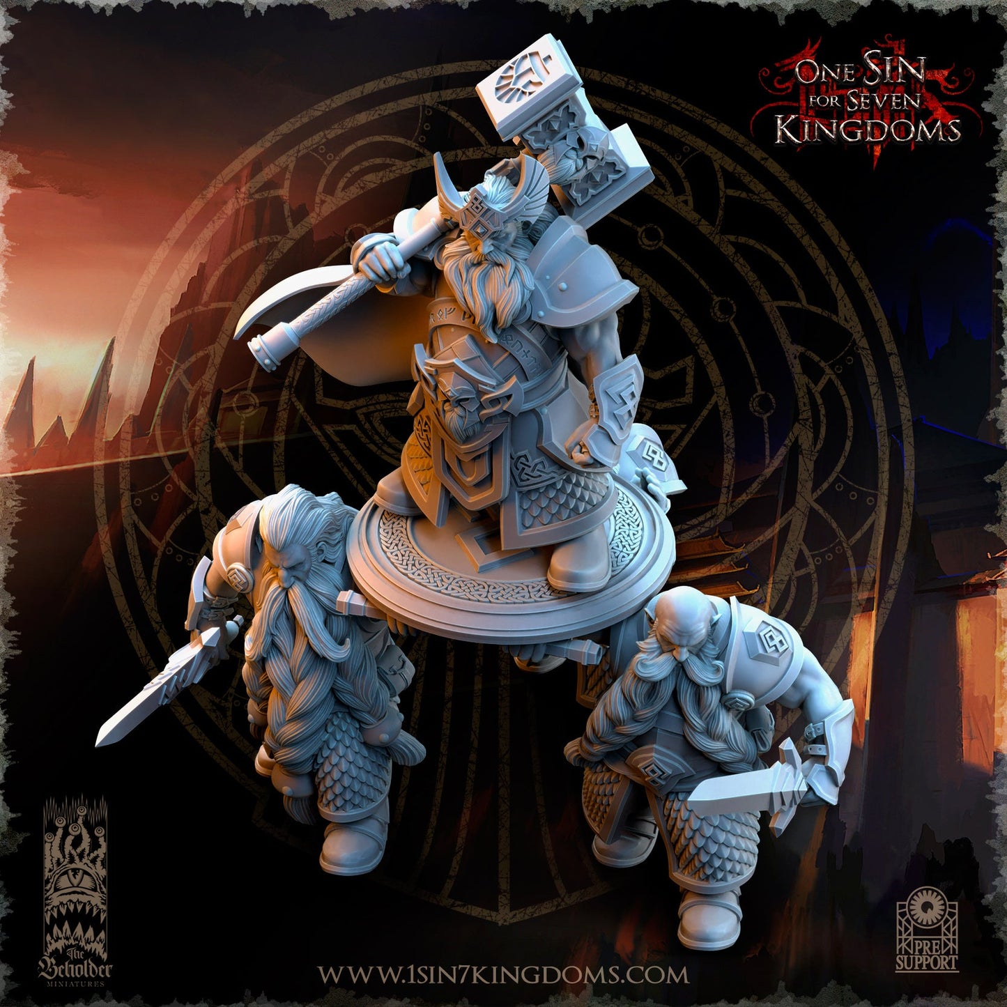 Throngrim, King of the Mountain Heart, The Beholder Miniatures