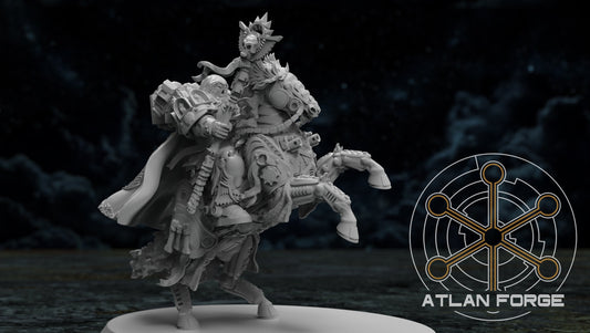 Mounted Battle Priest Knights Angelic, Atlan Forge