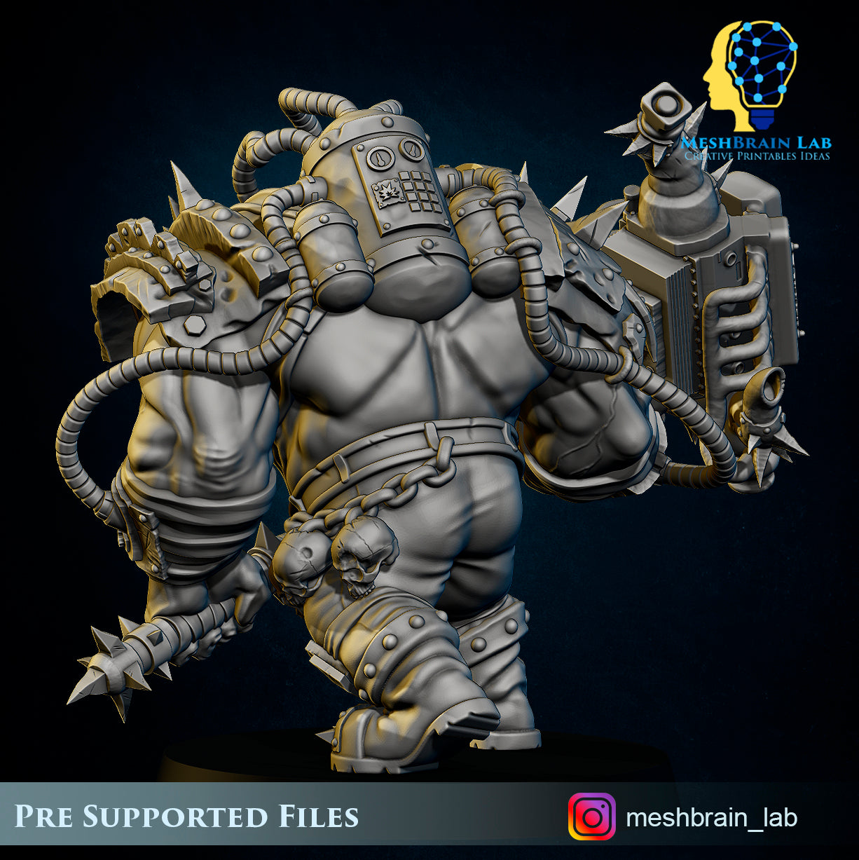 Ork Brute Warboss, MeshBrain Lab