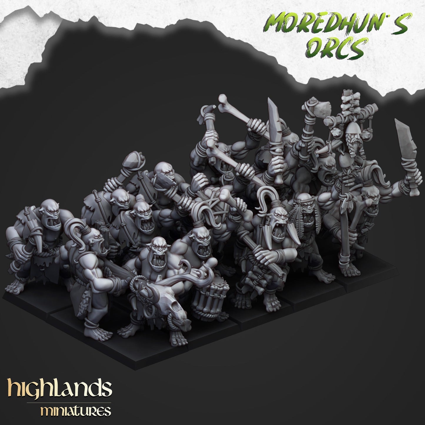 Cave Orcs, Highlands Miniatures