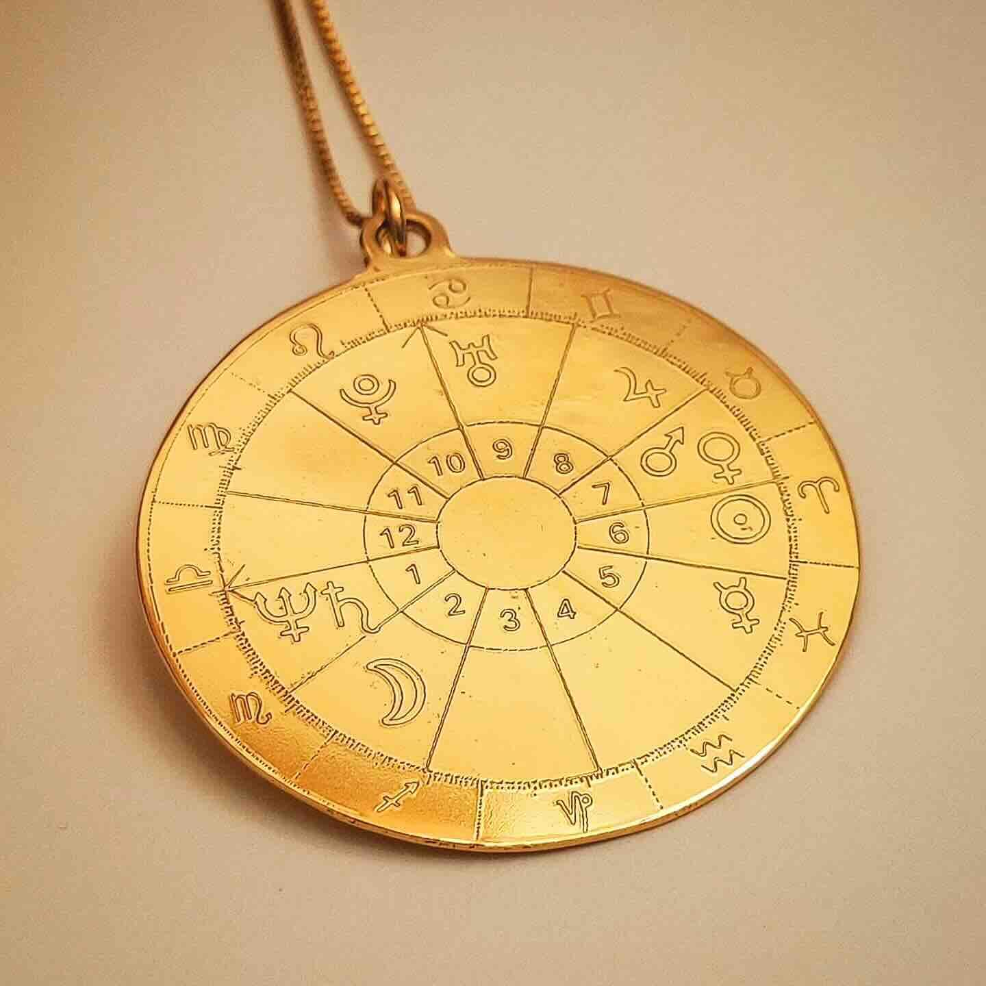 Colgante Medallón Carta Astral