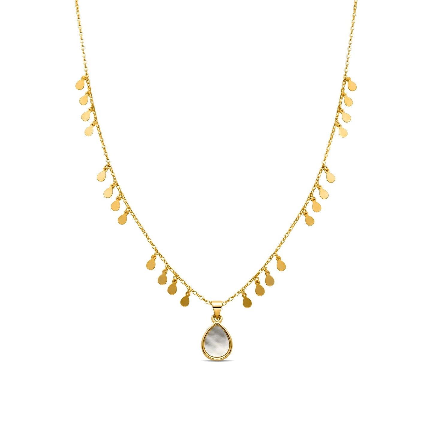 Collar acabado en oro 18k