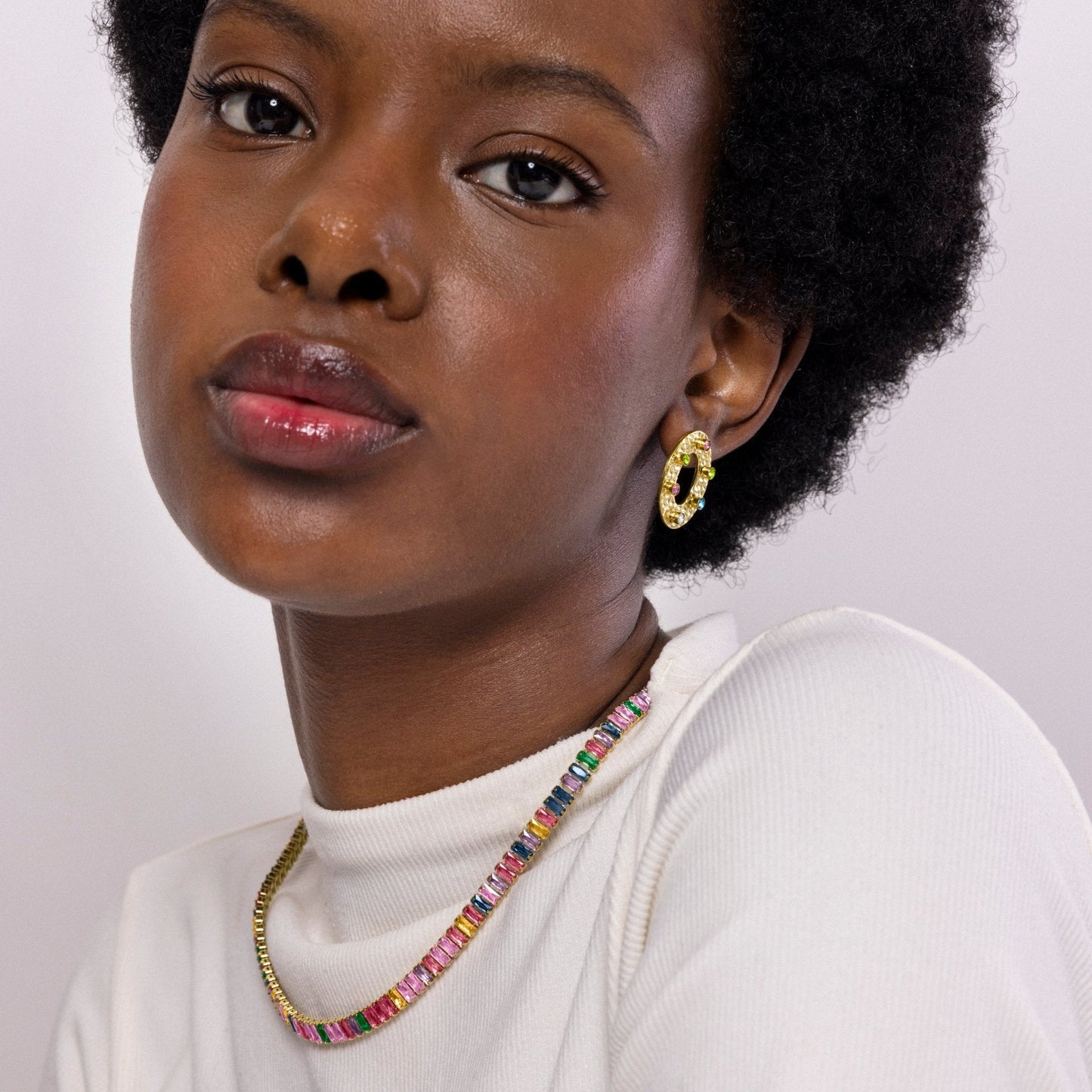 Collar acabado en oro amarillo 18k