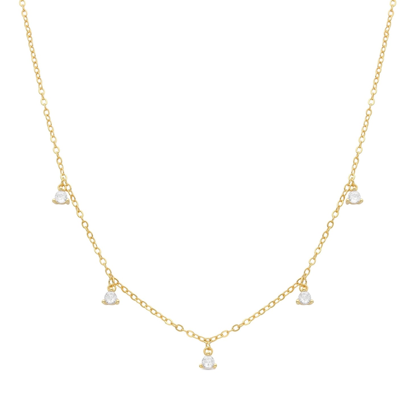 Collar acabado en Oro amarillo de 18 Kts