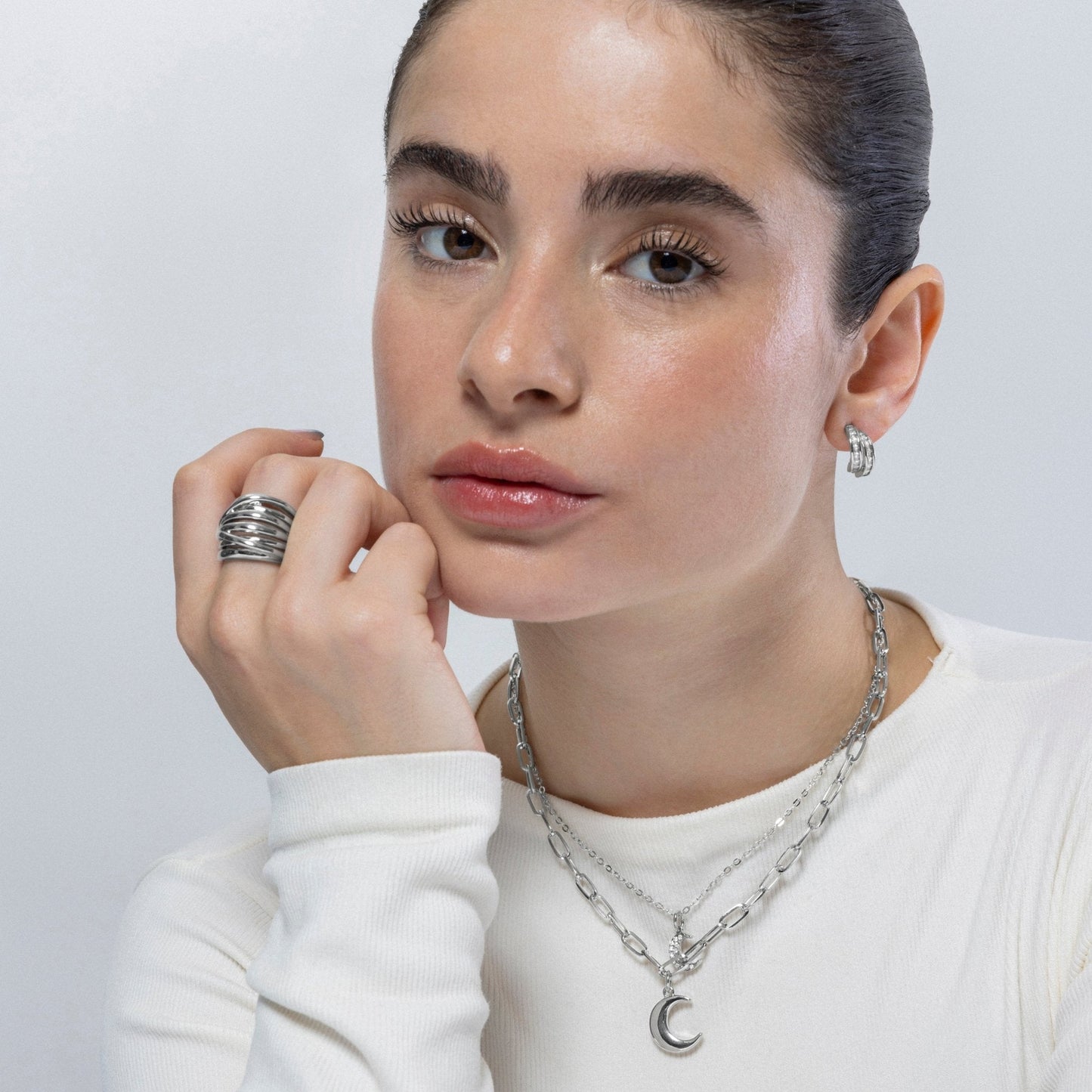 Collar acabado en rodio