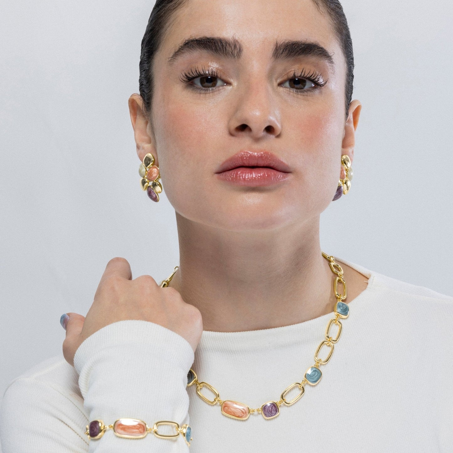 Collar acabado oro 18k