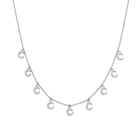 Collar acabado plata