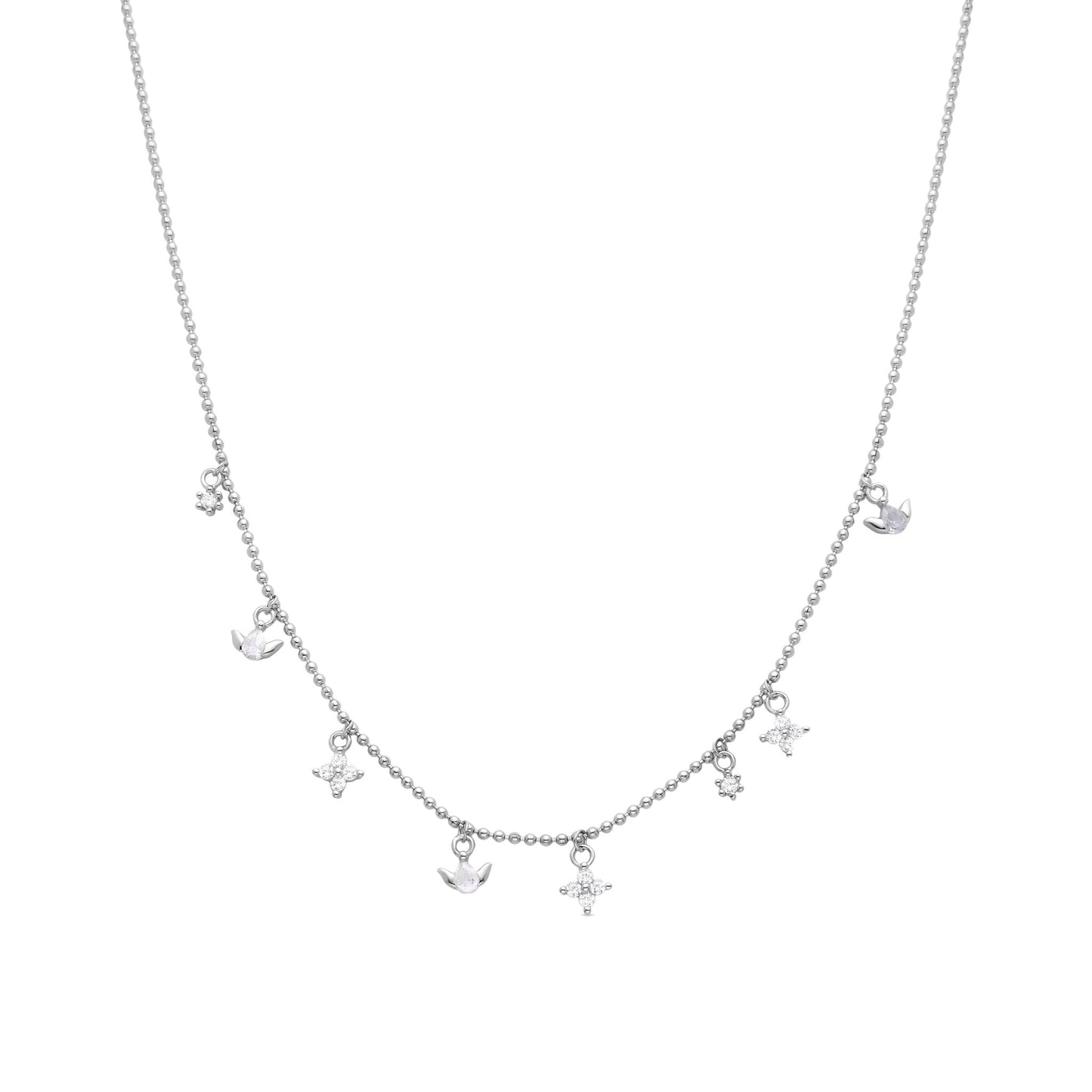 Collar acabado plata