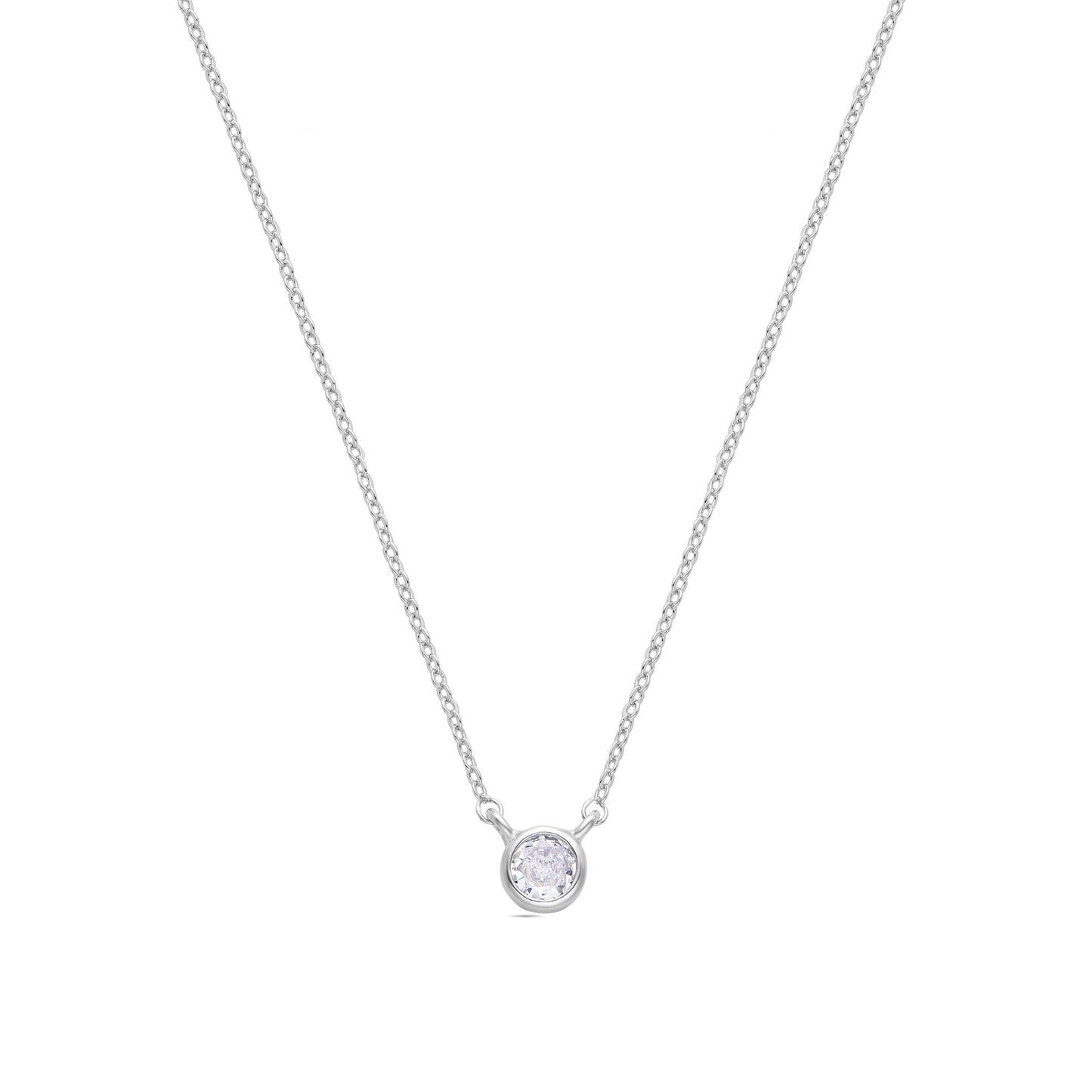 Collar acabado plata