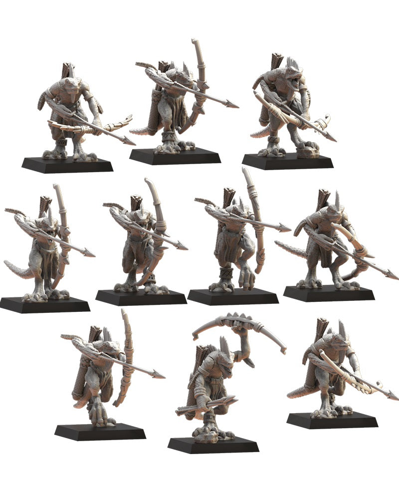 Cuetzpalli Regiment with bow, Lost Kingdom Miniatures