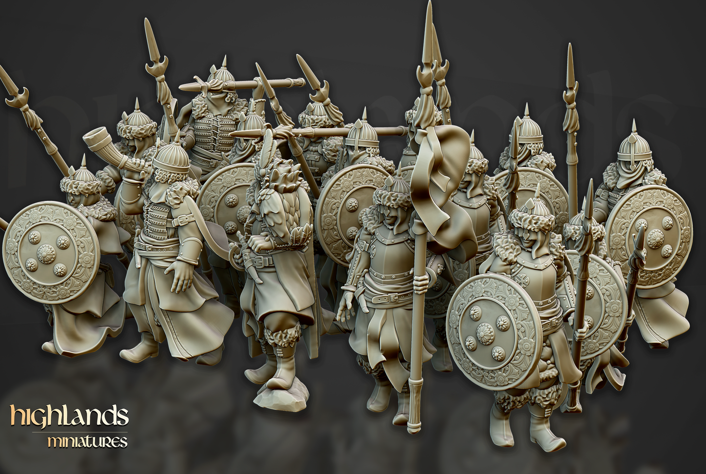 Spearmen Daughters Volhynia, Highlands Miniatures