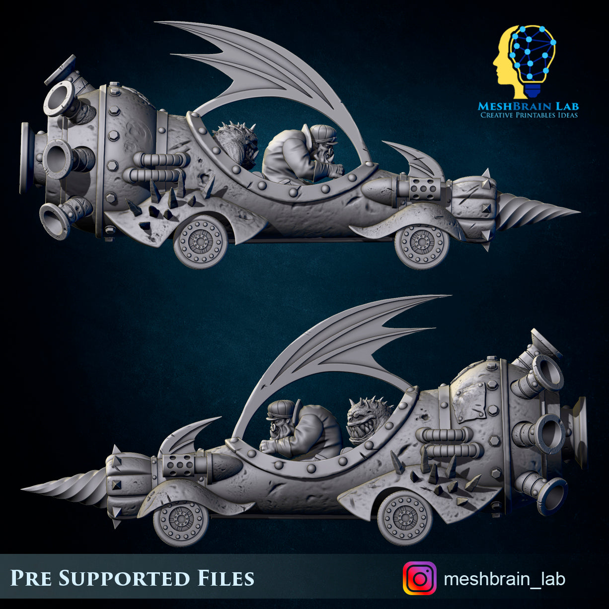 Evil Machine Race Ork car, MeshBrain Lab