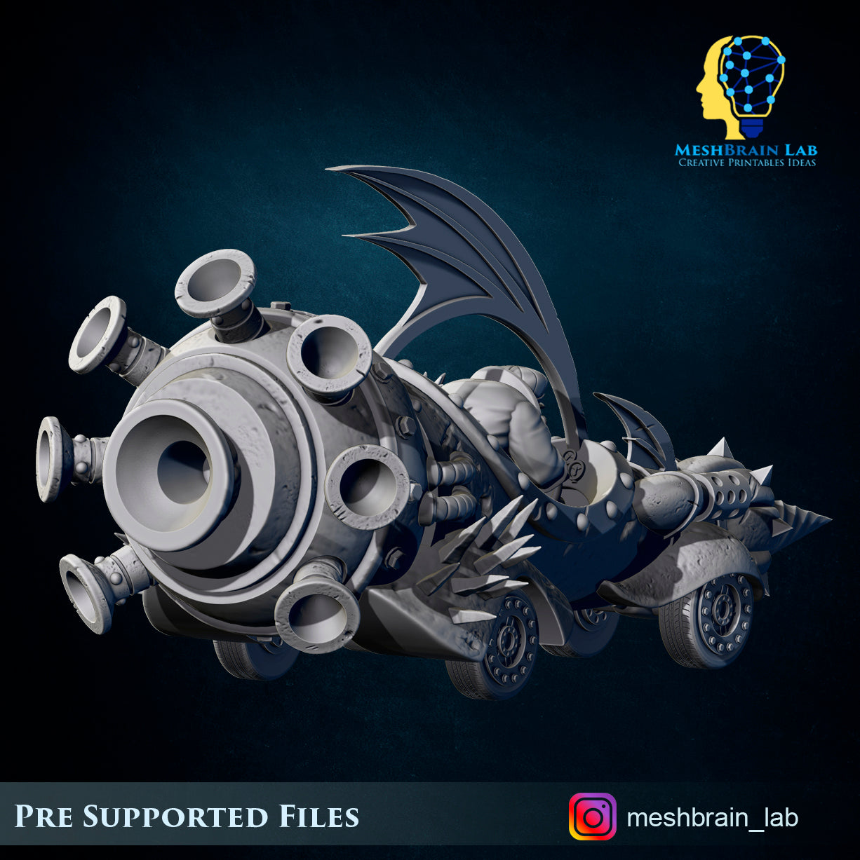 Evil Machine Race Ork car, MeshBrain Lab