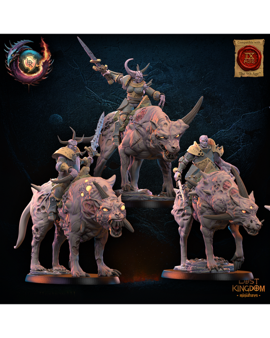 Knights of disease over rotten wolves, Lost Kingdom Miniatures