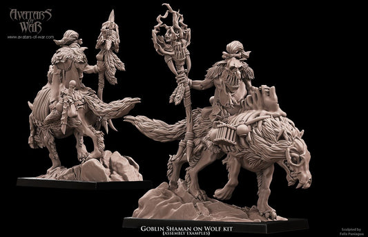 Goblin Shaman on Wolf, Avatars of War