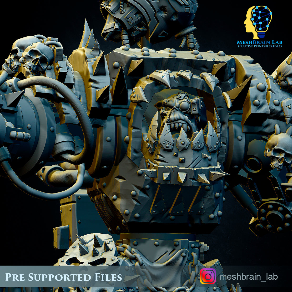 Ork Warlord Gutkan Bonesmasha, MeshBrain Lab