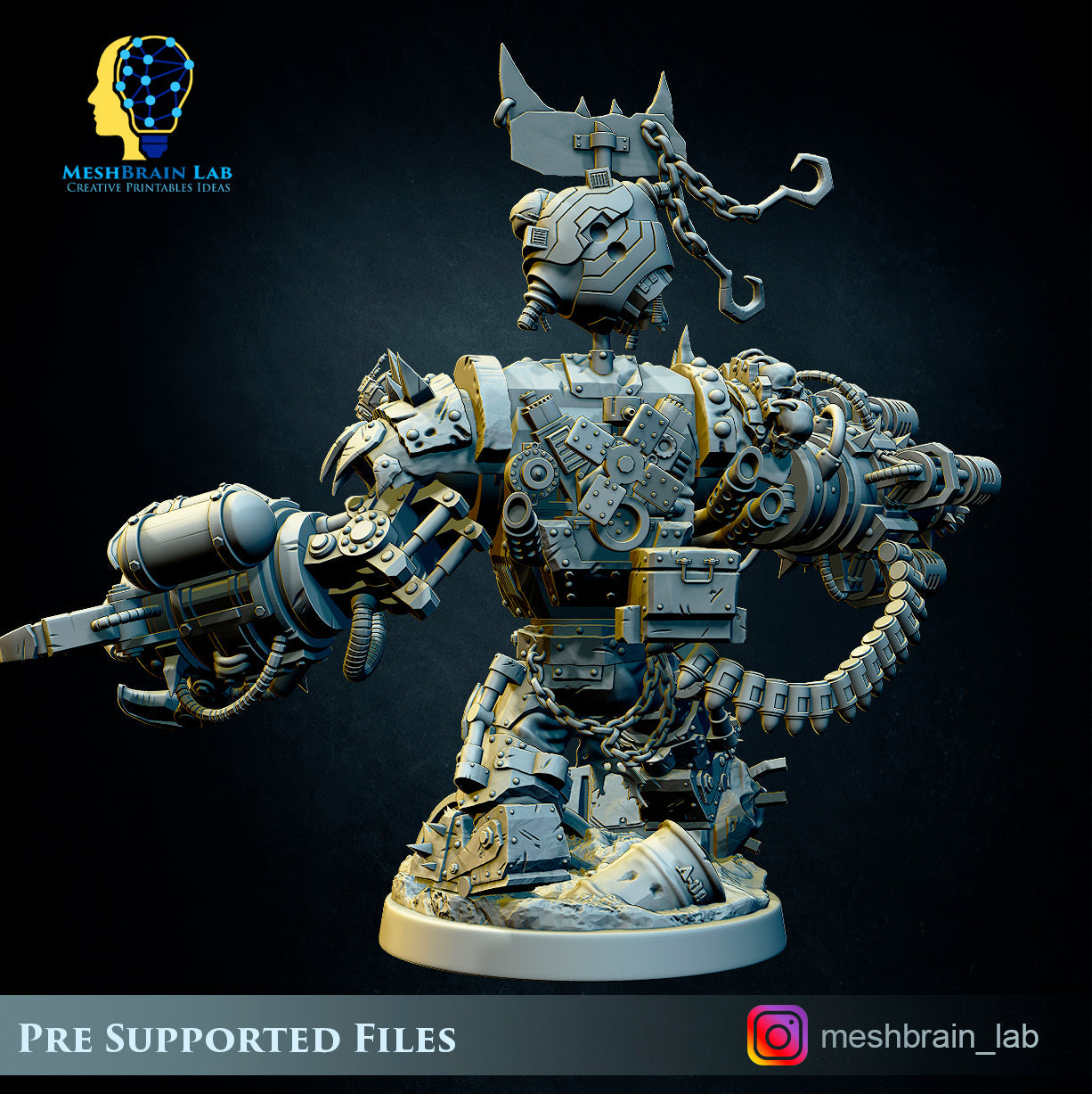 Ork Warlord Gutkan Bonesmasha, MeshBrain Lab