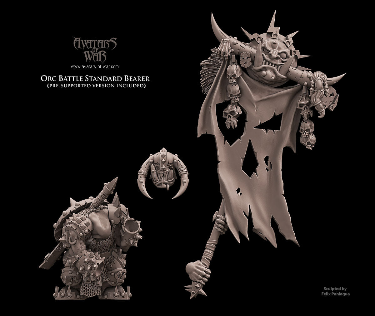 Orc Battle Standard Bearer, Avatars of War