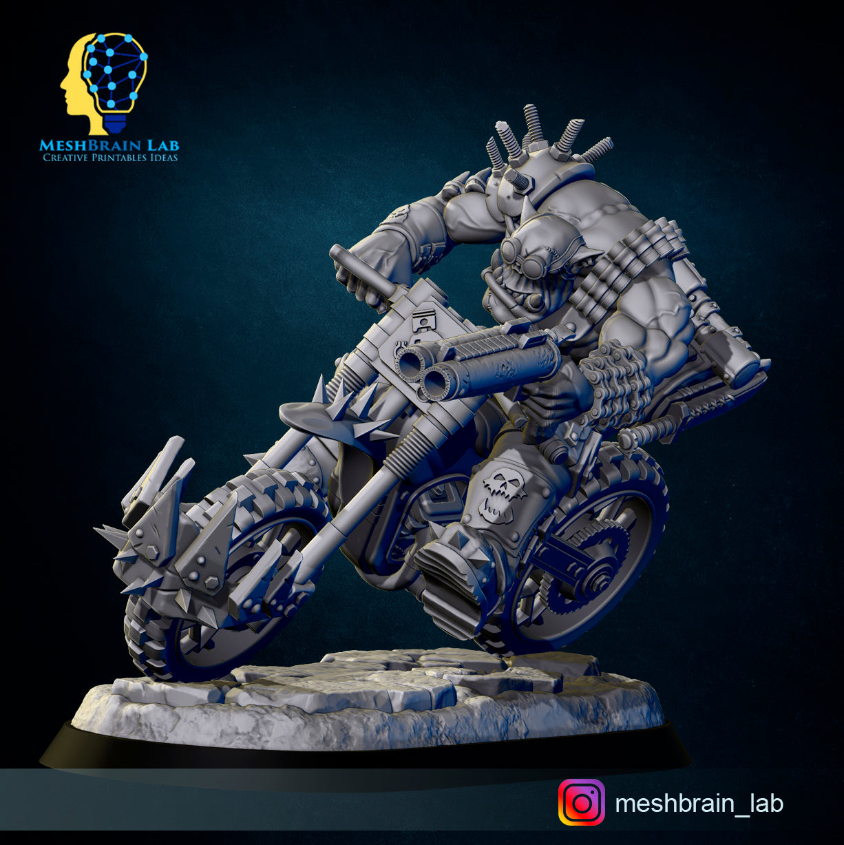 Wasteland Biker Orks Squad, MeshBrain Lab