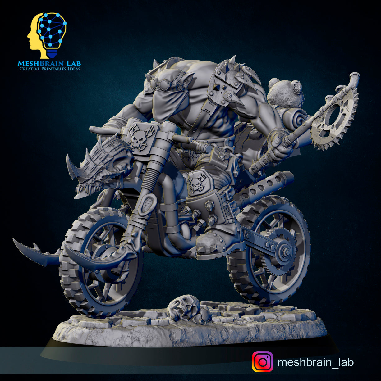 Wasteland Biker Orks Squad, MeshBrain Lab