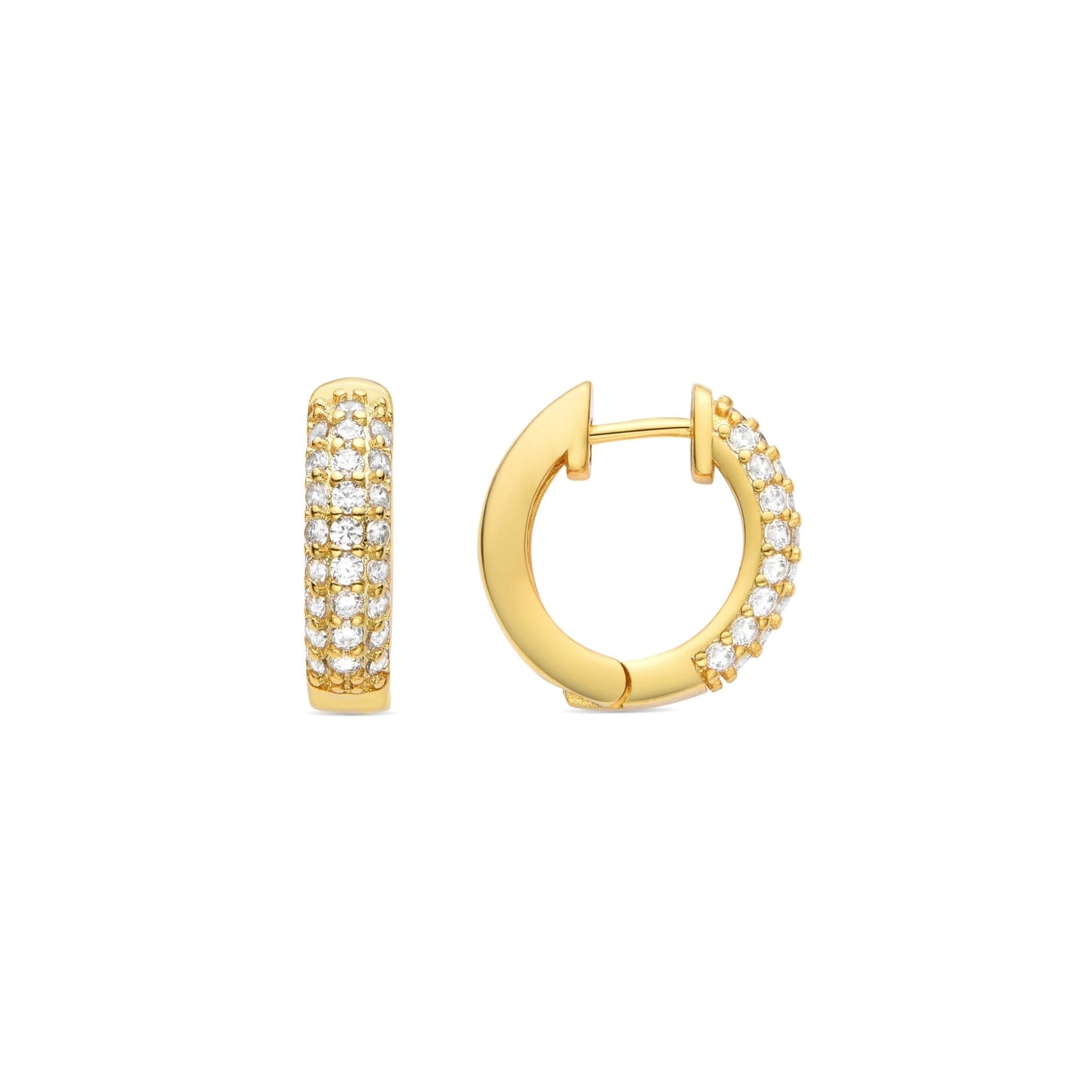 Pendientes acabado baño oro 18K