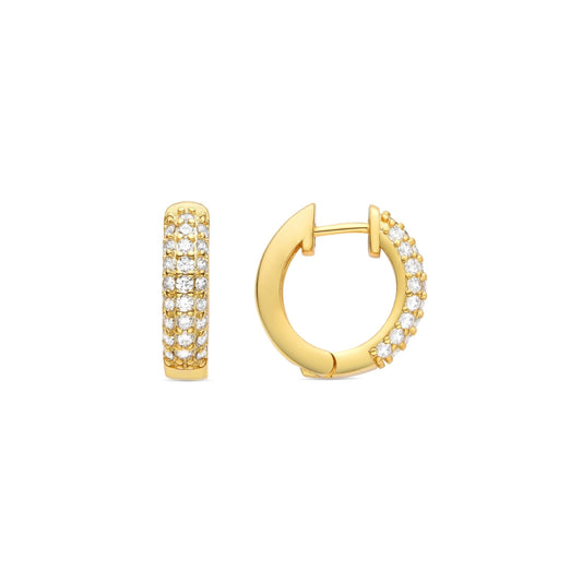 Pendientes acabado baño oro 18K