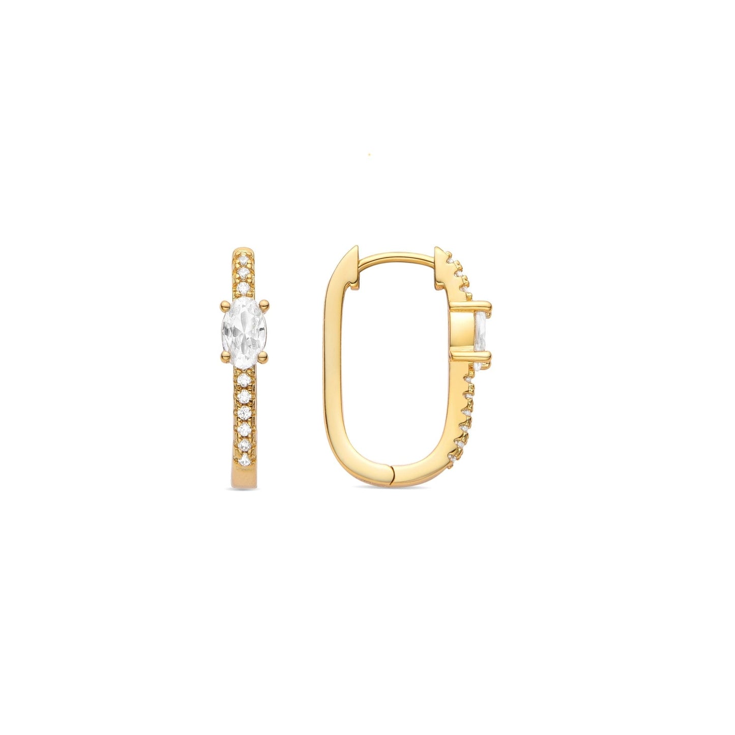 Pendientes acabado baño oro 18K