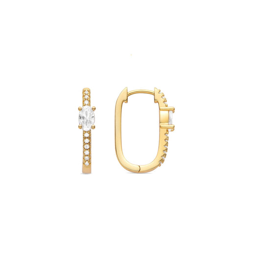 Pendientes acabado baño oro 18K