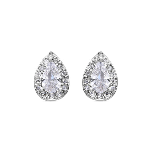 Pendientes acabado en baño de rodio