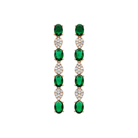 Pendientes acabado en oro 18k