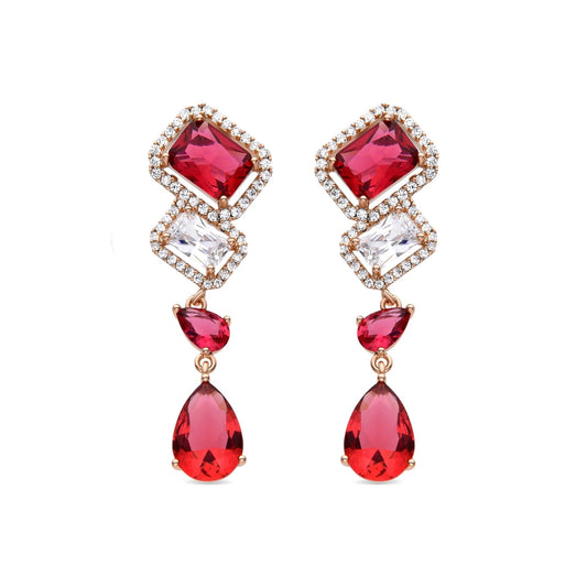 Pendientes acabado en oro 18k