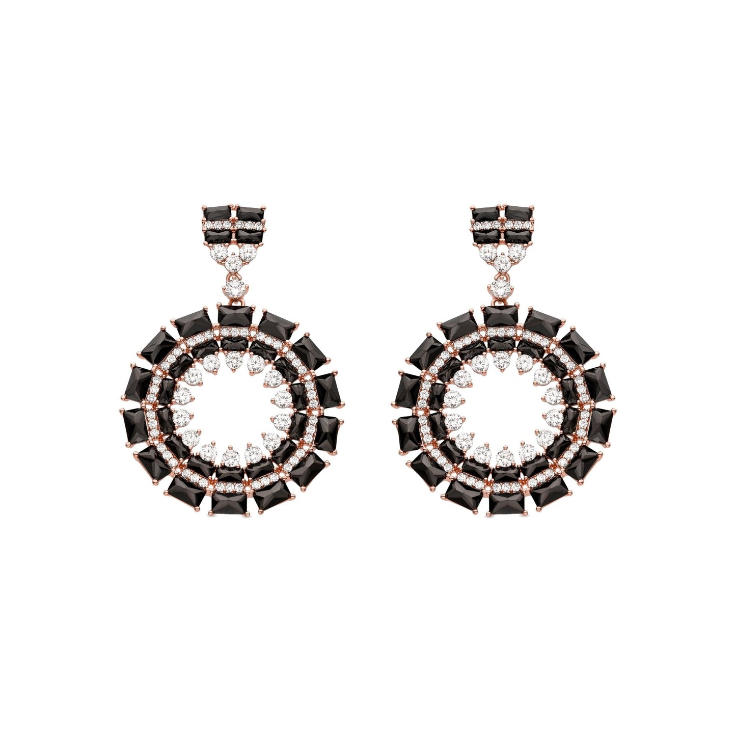 Pendientes acabado en oro 18k